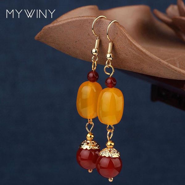dangle & chandelier 2 colors mywiny fashion copper jewelry yellow beaded earrings , cylinder nature stones vintage, Silver
dangle & chandelier 2 colors mywiny fashion copper jewelry yellow beaded earrings , cylinder nature stones vintage, Silver