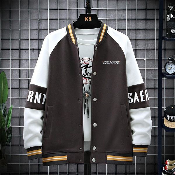 men's jackets hip hop baseball and coats streetwear cardigan casual bomber outerwear boys clothes, Black;brown
men's jackets hip hop baseball and coats streetwear cardigan casual bomber outerwear boys clothes, Black;brown