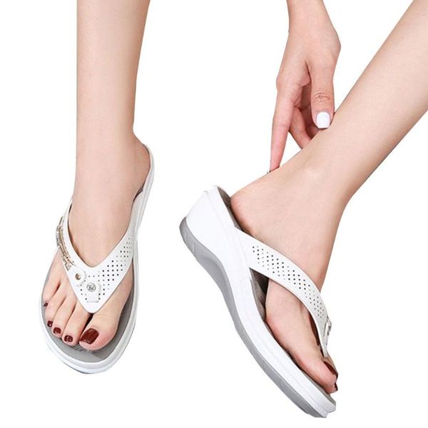 slippers women summer metal button slides shoes leisure wedge beach thong sandals indoor outdoor platform faux leather flip flops 50ld, Black
slippers women summer metal button slides shoes leisure wedge beach thong sandals indoor outdoor platform faux leather flip flops 50ld, Black