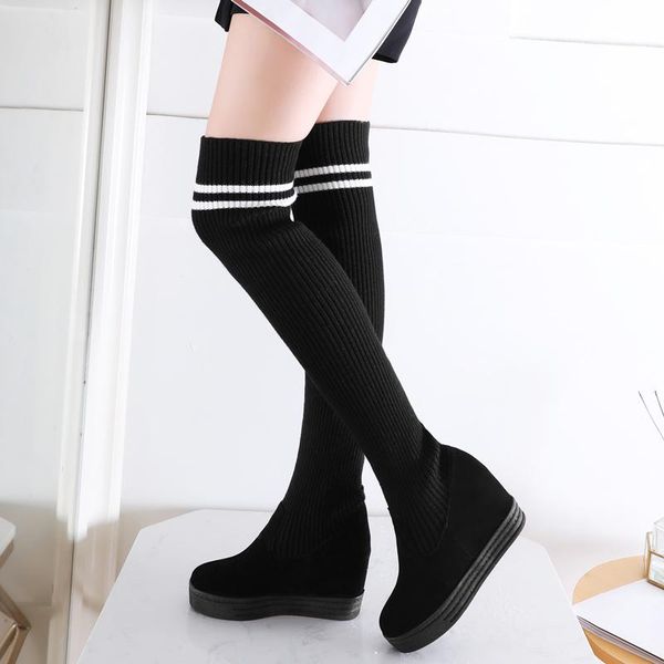 boots elastic slim spring socks women platform fashion wedge thigh high 2021 knitted sock shoes girls black
boots elastic slim spring socks women platform fashion wedge thigh high 2021 knitted sock shoes girls black