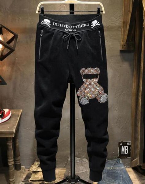 rhinestones europe design skull pants men fashion streetwear short pant slim trousers 02, Black
rhinestones europe design skull pants men fashion streetwear short pant slim trousers 02, Black