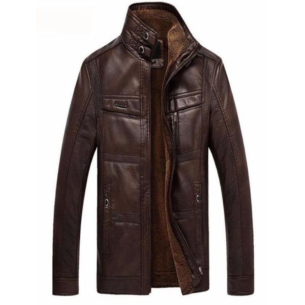 men's fur & faux 5xl leather coats brand pu outerwear men business winter male jacket fleece clothing, Black
men's fur & faux 5xl leather coats brand pu outerwear men business winter male jacket fleece clothing, Black