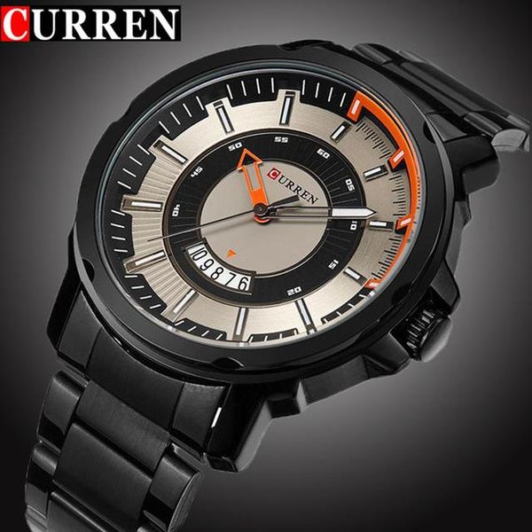 wristwatches curren man sport quartz watch fashion casual mens watches military wrist men army black steel band clock, Slivery;brown
wristwatches curren man sport quartz watch fashion casual mens watches military wrist men army black steel band clock, Slivery;brown