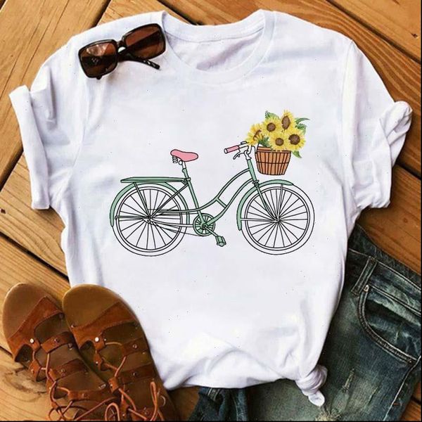 women t shirts funny cartoon bicycle and sunflower female shirt summer harajuku graphic white short sleeve tee
women t shirts funny cartoon bicycle and sunflower female shirt summer harajuku graphic white short sleeve tee
