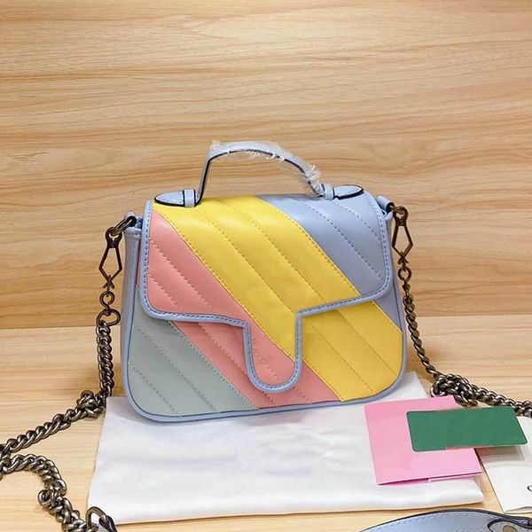 ladies fashion shoulder rainbow crossbody handbag women wallets lady cowhide handbags purses stripes bag chain wallet
ladies fashion shoulder rainbow crossbody handbag women wallets lady cowhide handbags purses stripes bag chain wallet