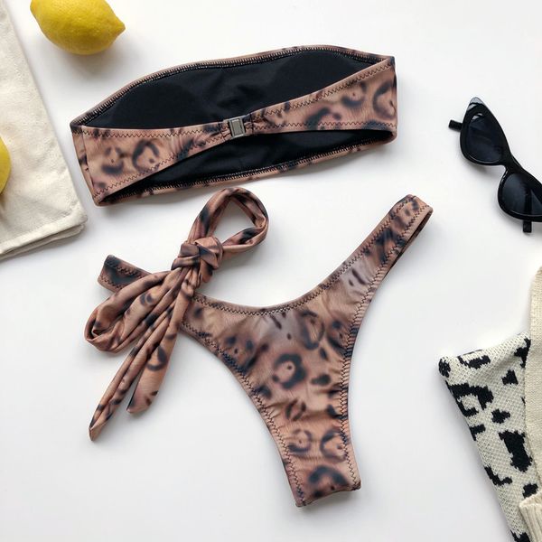 swimwear women high waist bikini 2 piece swimsuit women leopard print bikini wrap chest swimsuit personality strap swimsuit, White;red
swimwear women high waist bikini 2 piece swimsuit women leopard print bikini wrap chest swimsuit personality strap swimsuit, White;red
