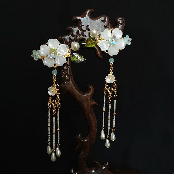hair clips & barrettes 2 pcs vintage hanfu flower long tassel pearl girl classical jewelry hiar accessories, Golden;silver
hair clips & barrettes 2 pcs vintage hanfu flower long tassel pearl girl classical jewelry hiar accessories, Golden;silver