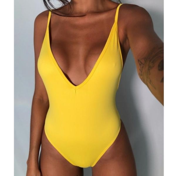 2021 lady swimsuit push up women's beach swimwear solid deep v one piece bikini summer bathing suit
2021 lady swimsuit push up women's beach swimwear solid deep v one piece bikini summer bathing suit