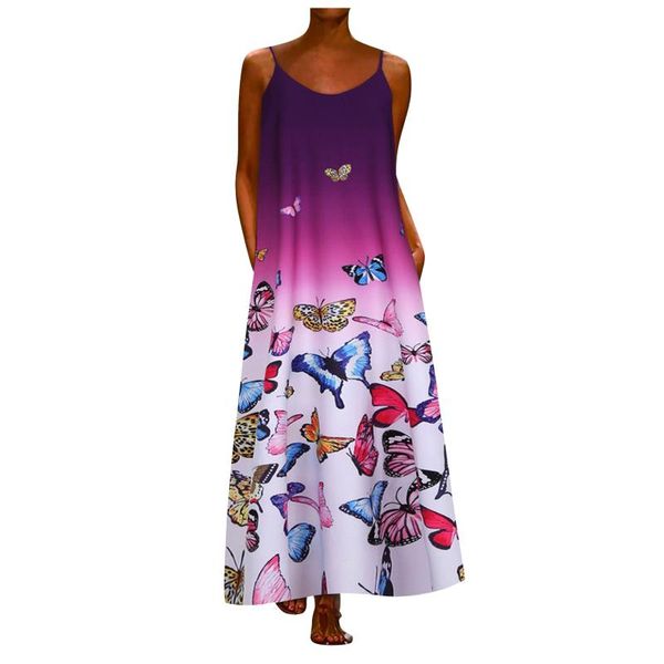 casual dresses summer butterfly print sleeveless dress v neck fashion plus size maxi bohemian, Black;gray
casual dresses summer butterfly print sleeveless dress v neck fashion plus size maxi bohemian, Black;gray