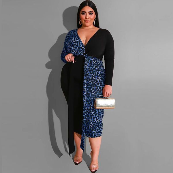 plus size dresses xl-5xl wholesale drop women clothing fashion ladies leopard matching female long sleeve fall dress, Black
plus size dresses xl-5xl wholesale drop women clothing fashion ladies leopard matching female long sleeve fall dress, Black