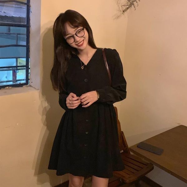 casual dresses qweek vintage corduroy long sleeve dress women autumn 2021 french kawaii sweet button mini patchwork korean woman, Black;gray
casual dresses qweek vintage corduroy long sleeve dress women autumn 2021 french kawaii sweet button mini patchwork korean woman, Black;gray