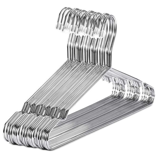 hangers stainless steel 40 cm 20pcs hangers for clothes standard notched hanger space saving
hangers stainless steel 40 cm 20pcs hangers for clothes standard notched hanger space saving