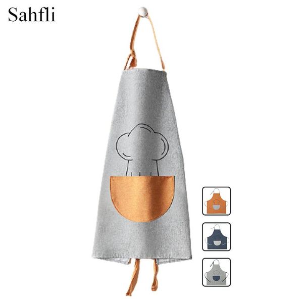 aprons kitchen antifouling and oilproof household work overalls simple solid color adjustable length sleeveless apron with pocket
aprons kitchen antifouling and oilproof household work overalls simple solid color adjustable length sleeveless apron with pocket