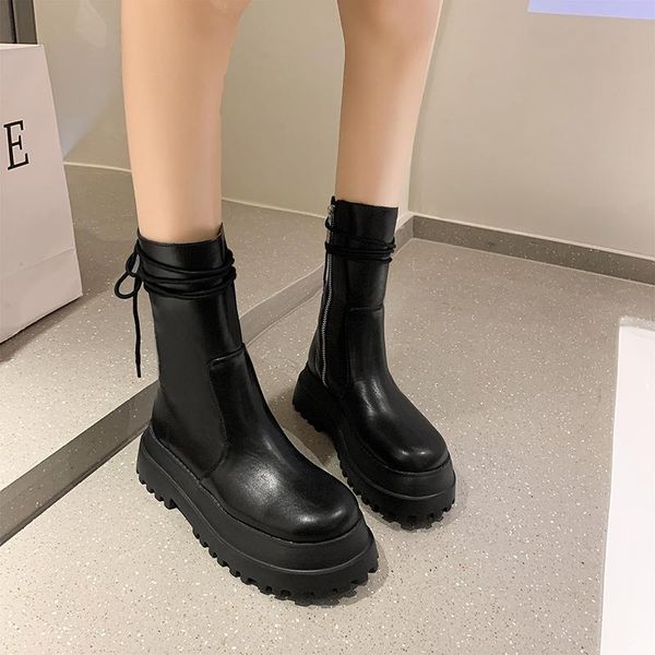 boots black ankle platform women shoes winter plush pu leather chunky punk style thick sole mujer 2021
boots black ankle platform women shoes winter plush pu leather chunky punk style thick sole mujer 2021