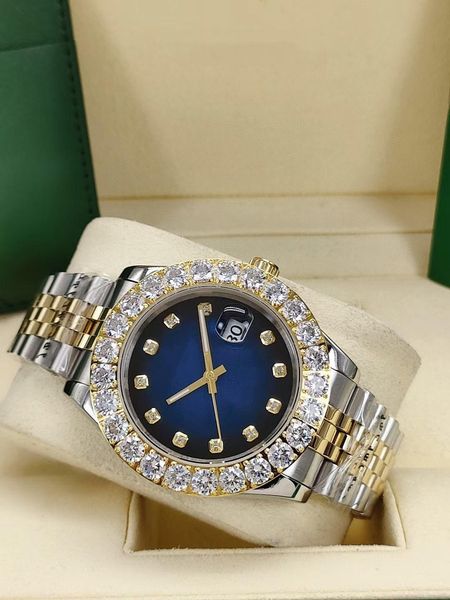 automatic mechanical mens watch big diamond iced out stainless steel strap 43mm men's watches 2813 movement wristwatch sports male lock, Slivery;brown
automatic mechanical mens watch big diamond iced out stainless steel strap 43mm men's watches 2813 movement wristwatch sports male lock, Slivery;brown