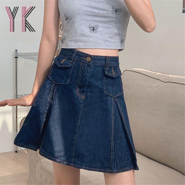 skirts plus size pockets pleated high waist a-line denim mini vintage harajuku korean fashion summer women 2021 jean saia, Black
skirts plus size pockets pleated high waist a-line denim mini vintage harajuku korean fashion summer women 2021 jean saia, Black