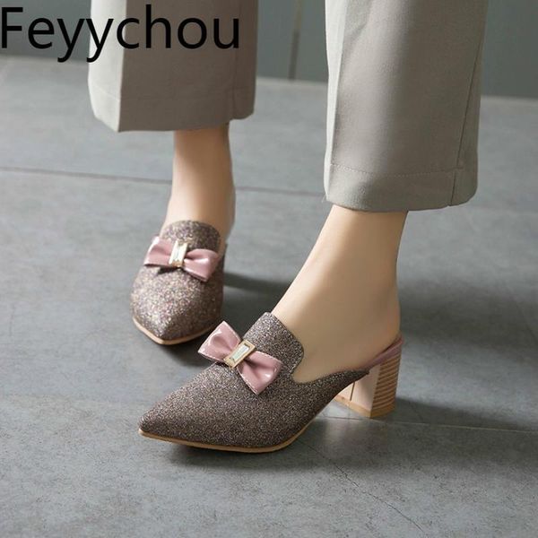 dress shoes women pumps mules med heels pointed toe thick heel 2021 fashion slip on sewing casual purple gold big size 34-48, Black
dress shoes women pumps mules med heels pointed toe thick heel 2021 fashion slip on sewing casual purple gold big size 34-48, Black