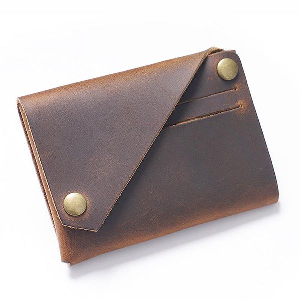 card holders genuine leather wallet vintage designer handmade holder cow minimalist for cards, Brown;gray
card holders genuine leather wallet vintage designer handmade holder cow minimalist for cards, Brown;gray