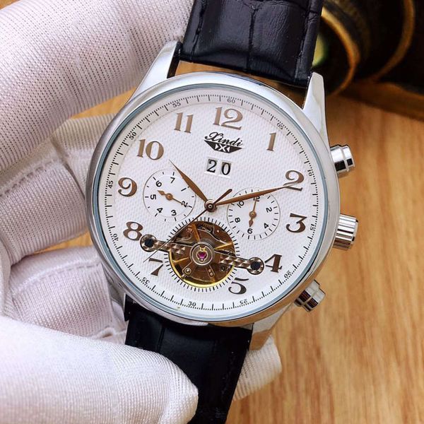 automatic real tourbillon cross leather mirror xindi fully mechanical men's watch waterproof multifunctional watch, Slivery;brown
automatic real tourbillon cross leather mirror xindi fully mechanical men's watch waterproof multifunctional watch, Slivery;brown