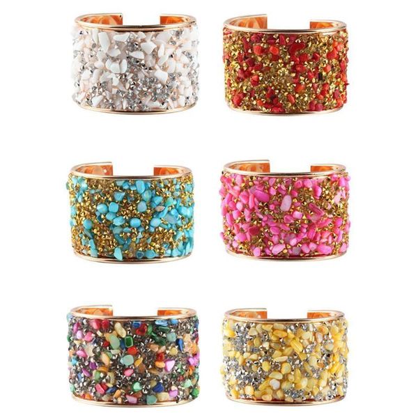 bangle fashion women bracelets crushed stone opening wide bracelet round bangles ethnic rhinestone jewelry punk girl accessories gift, Black
bangle fashion women bracelets crushed stone opening wide bracelet round bangles ethnic rhinestone jewelry punk girl accessories gift, Black
