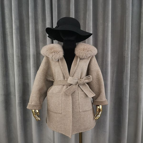 women's jackets 2021 real famous cashmere hoodie wool luxury with hood mixtures fur coats for mujer, Black;brown
women's jackets 2021 real famous cashmere hoodie wool luxury with hood mixtures fur coats for mujer, Black;brown