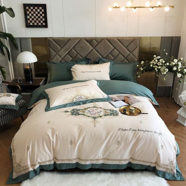 white luxury european pastoral floral embroidery 1200tc egyptian cotton bedding set duvet cover flat/fitted sheet pillowcases
white luxury european pastoral floral embroidery 1200tc egyptian cotton bedding set duvet cover flat/fitted sheet pillowcases