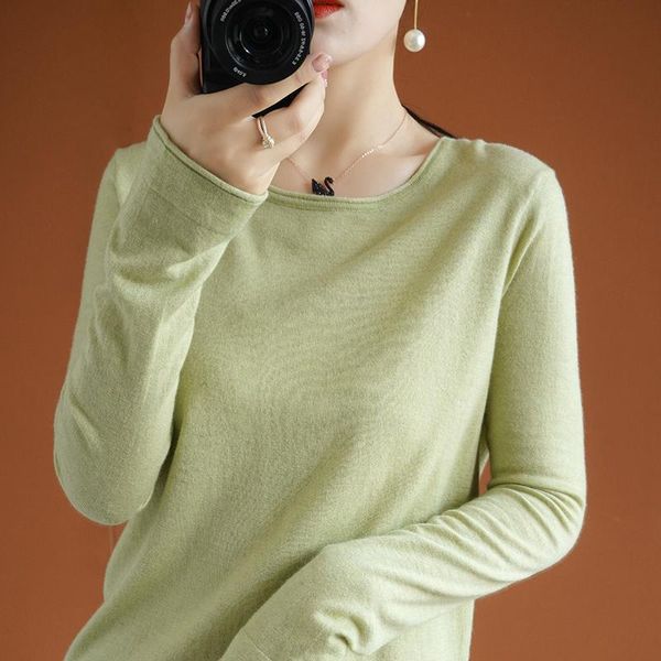 women's sweaters autumn winter pullover 2021 warm 100% real wool korean simple soft sweater women sweter damski zjt792, White;black
women's sweaters autumn winter pullover 2021 warm 100% real wool korean simple soft sweater women sweter damski zjt792, White;black