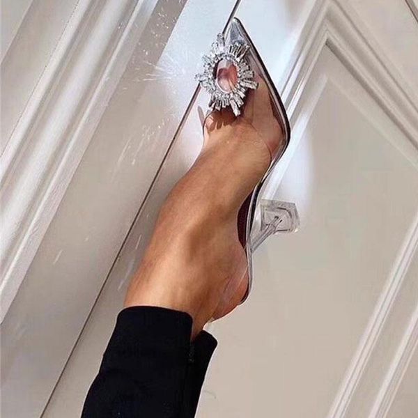 dress shoes glitter rhinestone embellished women pumps clear pvc transparent high heels woman pointed toe wedding bridal sandal, Black
dress shoes glitter rhinestone embellished women pumps clear pvc transparent high heels woman pointed toe wedding bridal sandal, Black