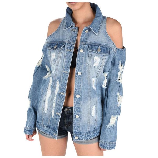 women's jackets women vintage button down pocket distressed short denim jean casual jacket coat off shoulder woman, Black;brown
women's jackets women vintage button down pocket distressed short denim jean casual jacket coat off shoulder woman, Black;brown