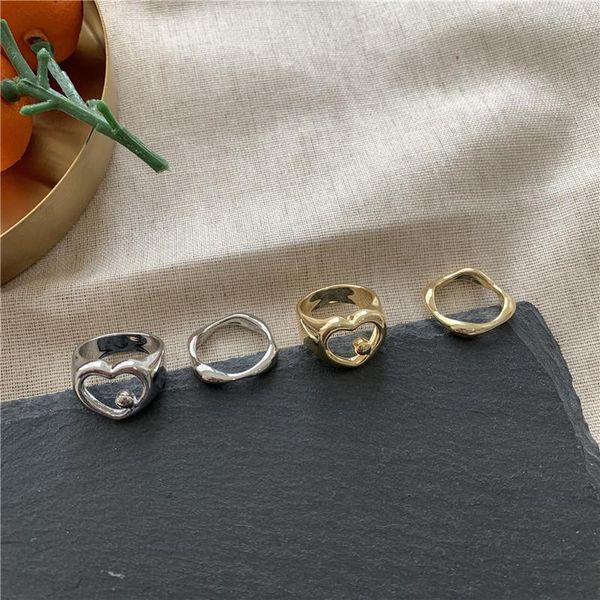 wedding rings timeonly unique design hollow love heart ring 2 pieces/set irregular metal charms minimalist gifts jewelry korean, Slivery;golden
wedding rings timeonly unique design hollow love heart ring 2 pieces/set irregular metal charms minimalist gifts jewelry korean, Slivery;golden