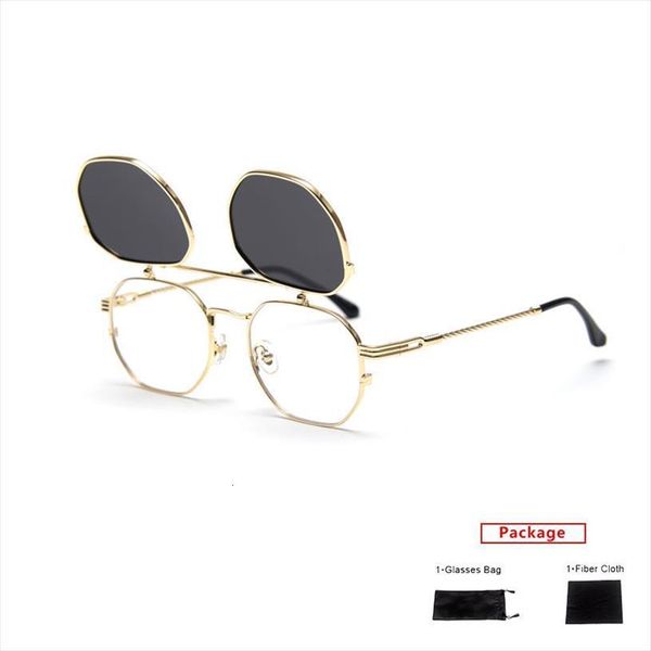 polarized polygon flips up sunglasses women vintage punk men sun glasses brand uv400 eyeglasses shades, White;black
polarized polygon flips up sunglasses women vintage punk men sun glasses brand uv400 eyeglasses shades, White;black