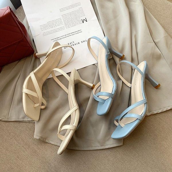 sandals high-heeled women's shoes with thin straps combination open toe buckle ladies, Black
sandals high-heeled women's shoes with thin straps combination open toe buckle ladies, Black