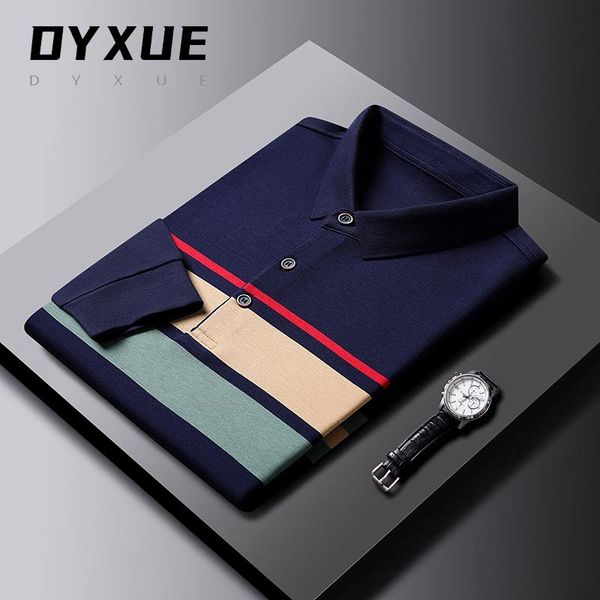 men's polos grade stripes designer brand 95% cotton shirts for men 2021 striped long sleeve casual fashion business mens clothing, White;black
men's polos grade stripes designer brand 95% cotton shirts for men 2021 striped long sleeve casual fashion business mens clothing, White;black