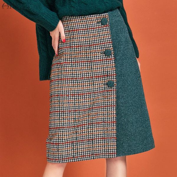 skirts artka 2021 autumn winter women skirt vintage plaid high waist woolen fashion single-breasted for qa10191d, Black
skirts artka 2021 autumn winter women skirt vintage plaid high waist woolen fashion single-breasted for qa10191d, Black