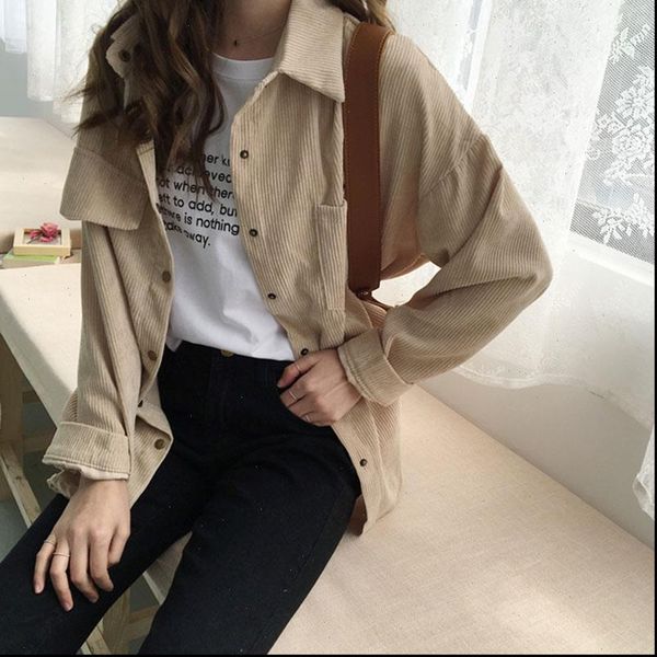 womens shirts shirt work plus size boyfriend button blouse woman casual long sleeve korean fashion clothing corduroy, White
womens shirts shirt work plus size boyfriend button blouse woman casual long sleeve korean fashion clothing corduroy, White