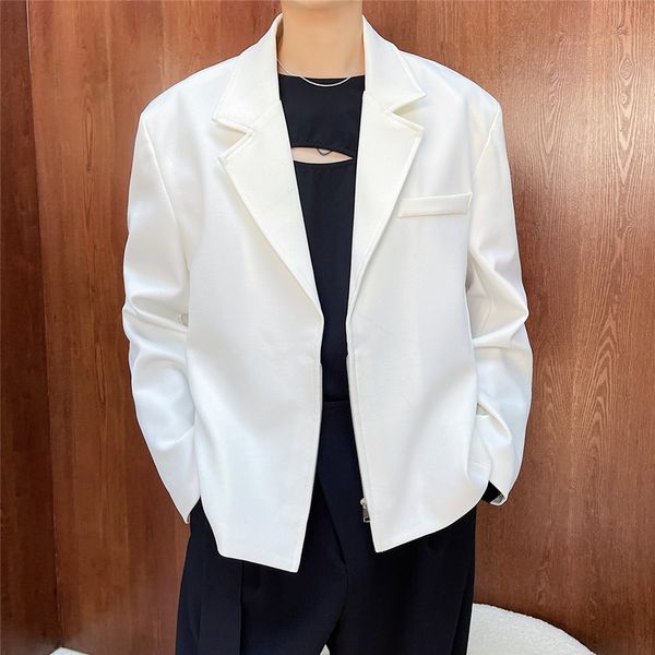 men's jackets retro zip men korean fashion streetwear vintage loose casual short male chic office coat outerwear k8oc, Black;brown
men's jackets retro zip men korean fashion streetwear vintage loose casual short male chic office coat outerwear k8oc, Black;brown