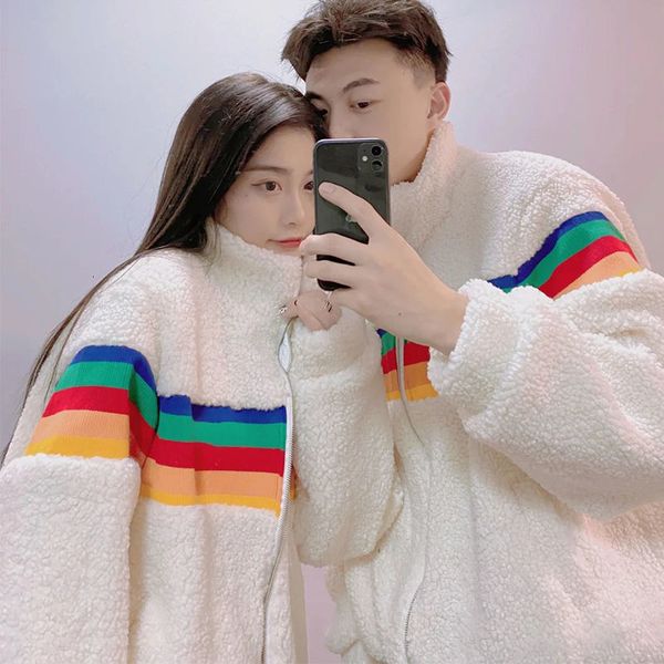 eucosm rainbow lamb female fur coat winter version dressed thicker cotton warm clothes y2k cardigan tide 4wyy, White;black
eucosm rainbow lamb female fur coat winter version dressed thicker cotton warm clothes y2k cardigan tide 4wyy, White;black