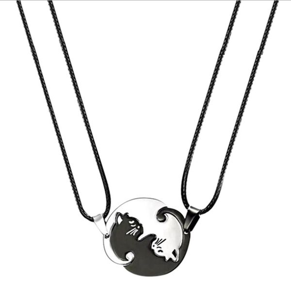 pendant necklaces cat yin yang necklace puzzle couple matching for couples friendship jewelry, Silver
pendant necklaces cat yin yang necklace puzzle couple matching for couples friendship jewelry, Silver
