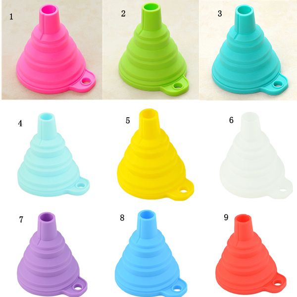 food grade silicone collapsible funnel flexible silicone foldable kitchen funnel for liquid/powder transfer many color for choose
food grade silicone collapsible funnel flexible silicone foldable kitchen funnel for liquid/powder transfer many color for choose