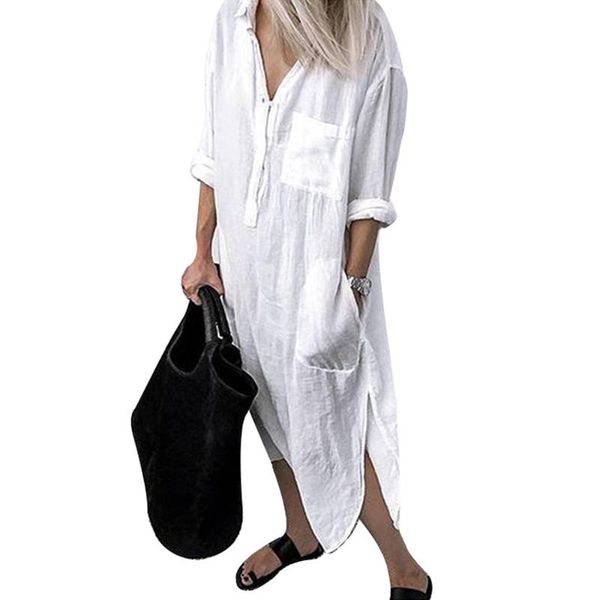 casual dresses v neck dress for women long solid color shirts threee quarter beach sundress vestidos de mujer#w, Black;gray
casual dresses v neck dress for women long solid color shirts threee quarter beach sundress vestidos de mujer#w, Black;gray