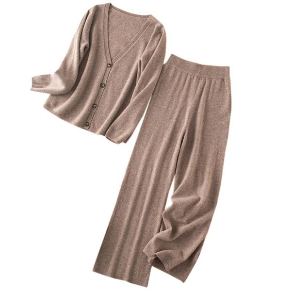 women's two piece pants fashion suit spring autumn winter 100% cashmere and wool knitted sweater women harem two-piece fem, White
women's two piece pants fashion suit spring autumn winter 100% cashmere and wool knitted sweater women harem two-piece fem, White
