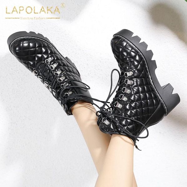 boots lapolaka arrivals 2021 platform thick heels comfortable street cool shoes woman booties zip up black motorcycle female
boots lapolaka arrivals 2021 platform thick heels comfortable street cool shoes woman booties zip up black motorcycle female