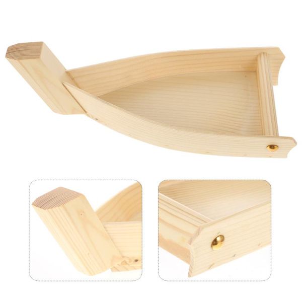 dishes & plates 1pc wooden sashimi serving plate boat practical sushi tray dessert
dishes & plates 1pc wooden sashimi serving plate boat practical sushi tray dessert