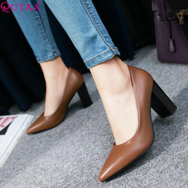 dress shoes qutaa 2021 women pumps pu leather all match pointed toe fashion platformslip on casual wedding size 34-43, Black
dress shoes qutaa 2021 women pumps pu leather all match pointed toe fashion platformslip on casual wedding size 34-43, Black