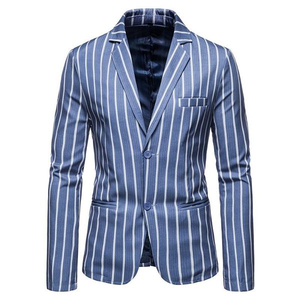 men's suits & blazers striped single button slim fit blazer for men casual daily long sleeve office business suit jacket, White;black
men's suits & blazers striped single button slim fit blazer for men casual daily long sleeve office business suit jacket, White;black