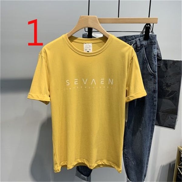 new 2021 men's korean-style slim round neck t-shirt tide brand t summer short cotton half sleeve 1 3t6i, White;black
new 2021 men's korean-style slim round neck t-shirt tide brand t summer short cotton half sleeve 1 3t6i, White;black