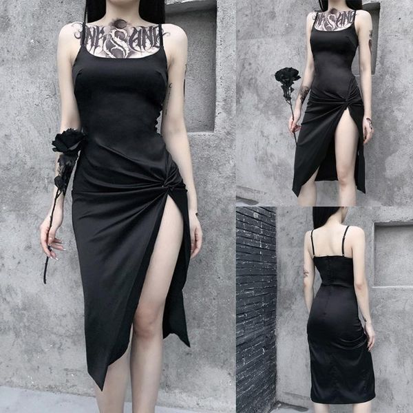 casual dresses dress erotic women gothic sling punk fold bodycon patchwork black vestido de mujer, Black;gray
casual dresses dress erotic women gothic sling punk fold bodycon patchwork black vestido de mujer, Black;gray