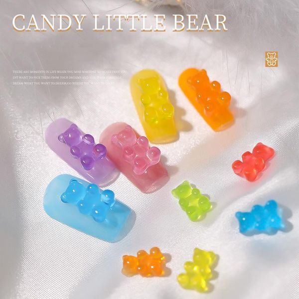 nail art decorations 20pcs jelly gummy bear charms 3d rhinestones candy colors cartoon sunflower manicure accessories, Silver;gold
nail art decorations 20pcs jelly gummy bear charms 3d rhinestones candy colors cartoon sunflower manicure accessories, Silver;gold