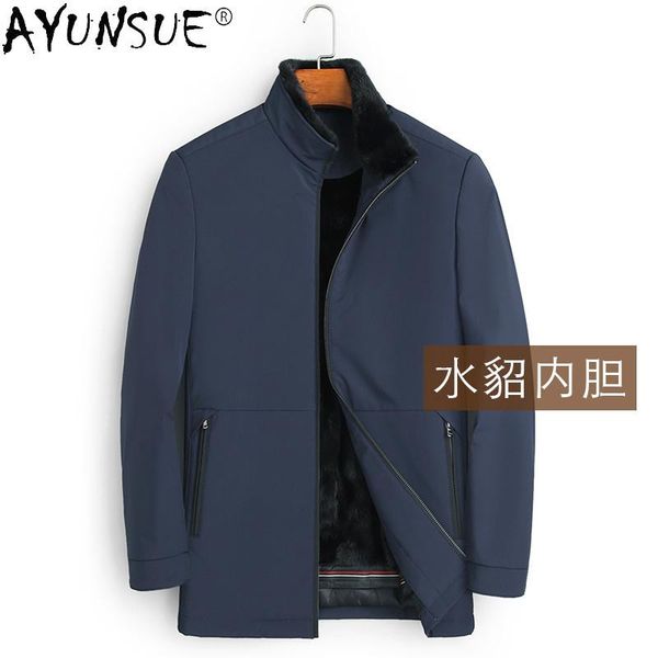 men's leather & faux akoosun parka winter jacket men clothing real coat male genuine shearling jackets 2021 ropa hombre lxr814, Black
men's leather & faux akoosun parka winter jacket men clothing real coat male genuine shearling jackets 2021 ropa hombre lxr814, Black