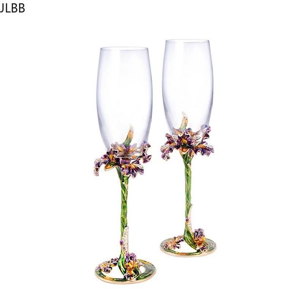 iris 1 pair crystal wine glasses cup wedding party reception champagne flutes fashion enamel wine glass gift package
iris 1 pair crystal wine glasses cup wedding party reception champagne flutes fashion enamel wine glass gift package